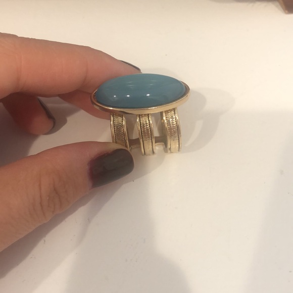 Blue and gold ring - Picture 4 of 4